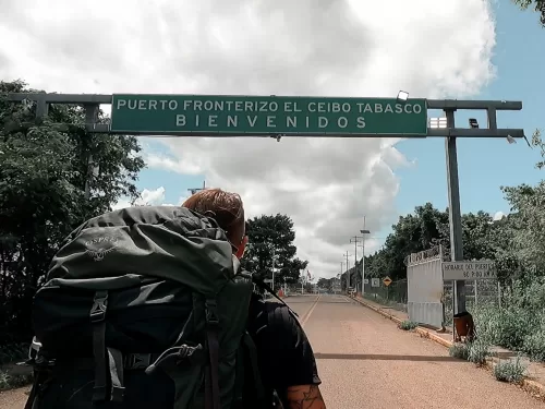 Z Mexika do Guatemaly skrz hraniční přechod El Ceibo